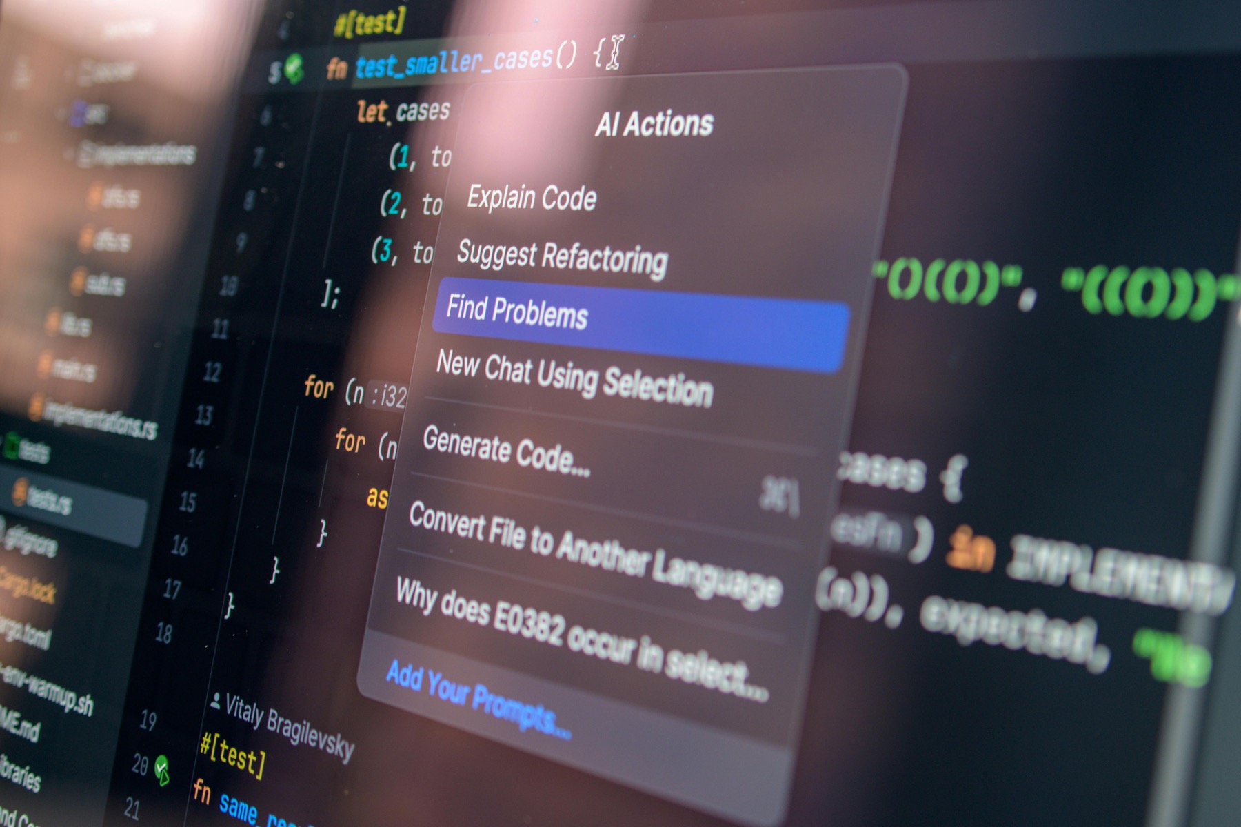 AI-driven software interface used in strategy and implementation planning